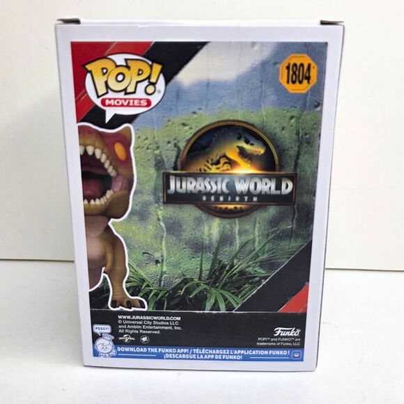 Funko Pop! Vinyl: Jurassic Park - Carnotaurus 1804 Limited Special Edition - NEW - Picture 5 of 7